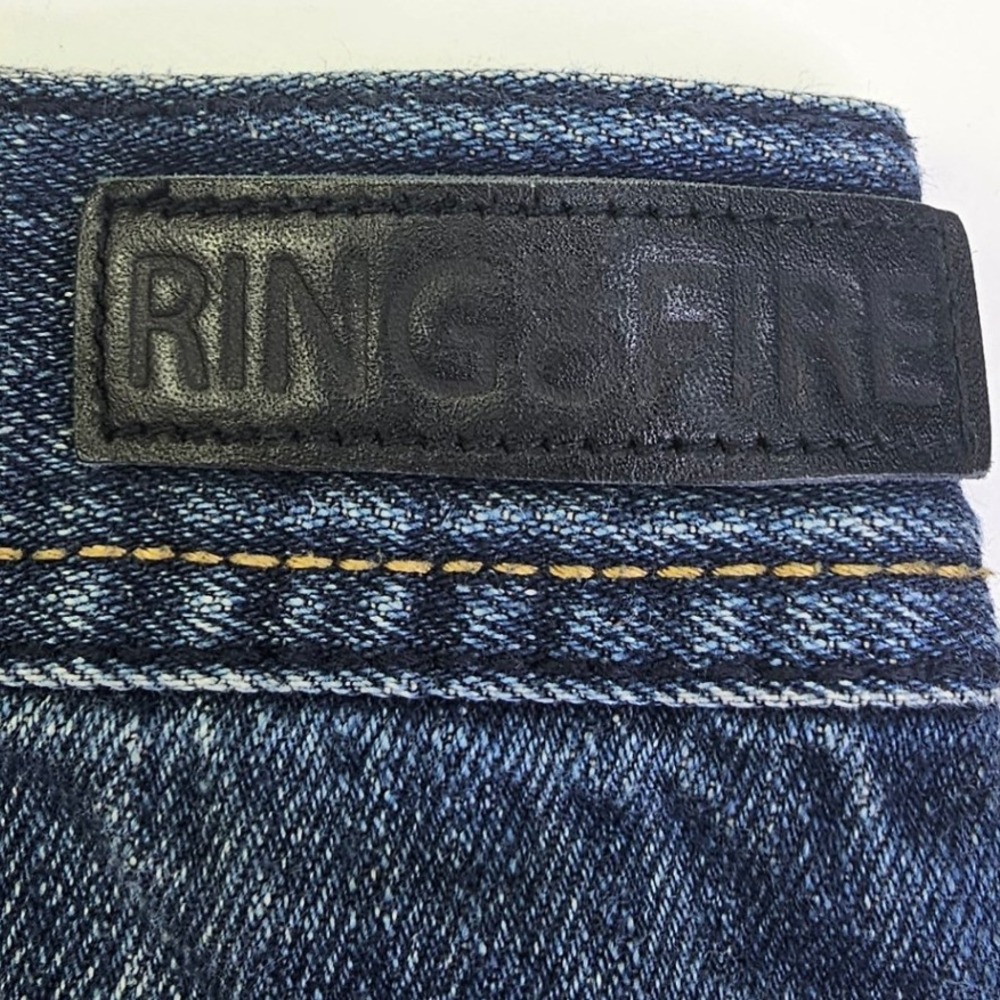 Ring of Fire Jeans Mens 32x28 Blue Wash Denim Straight Leg Straight North - Picture 4 of 16